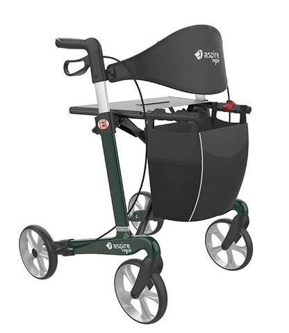 Aspire Vogue Carbon Fibre Super Lightweight Walker / Rollator - Tall