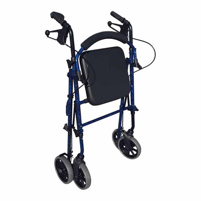 Deluxe Rollator - 8" Wheels and Adjustable Seat and Handles