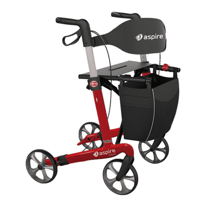 Aspire Vogue Carbon Fibre Super Lightweight Walker / Rollator - Tall